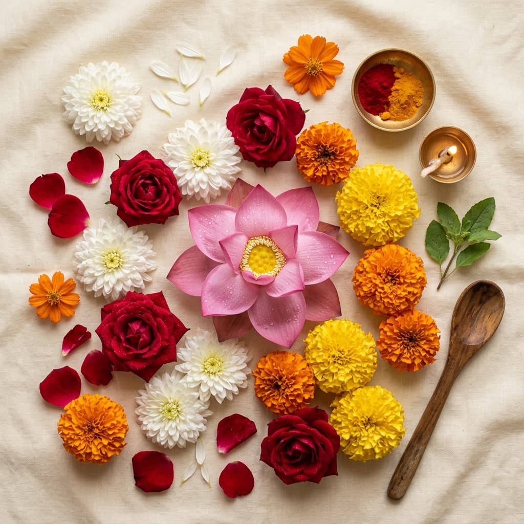 Fresh loose flowers